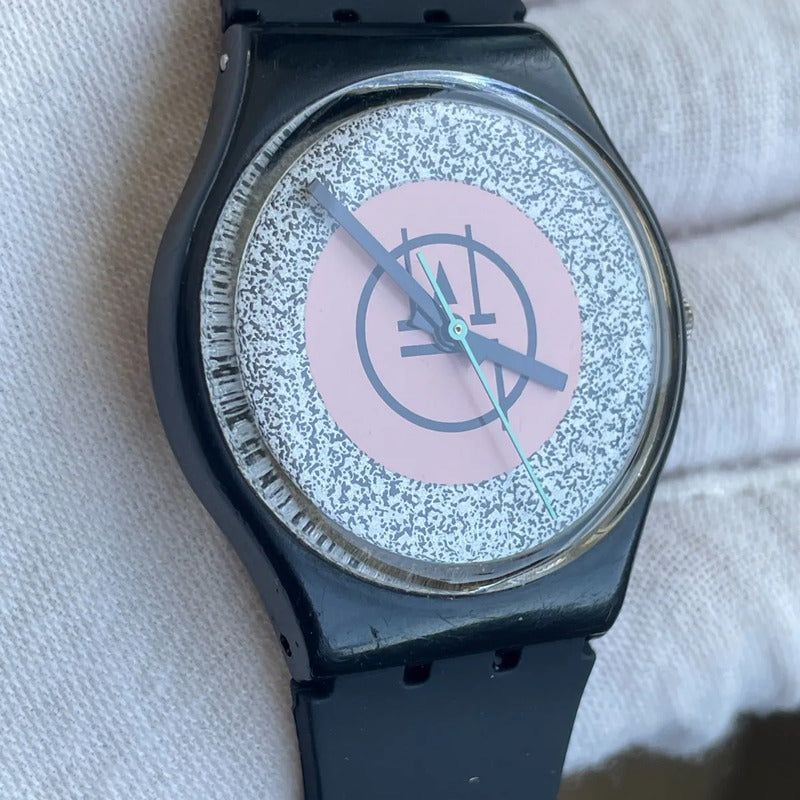 Reloj Swatch Hombre 1987 Mackintosh Gb116 Artegráfico Raro