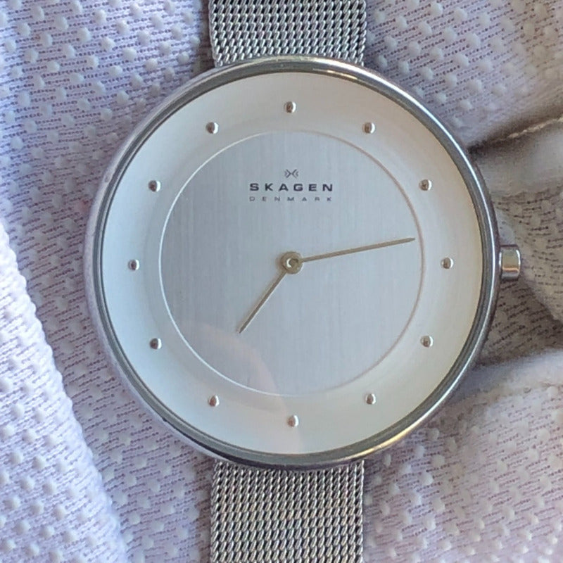 Reloj Skagen Mujer Año 2015 Cuarzo Malla Milanesa Caja 38 Mm