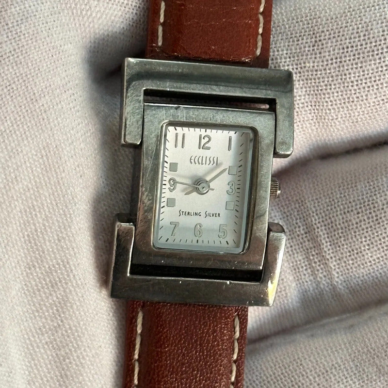 Reloj De Plata 925 Ecclissi Mujer Años 2000´s Minimalist