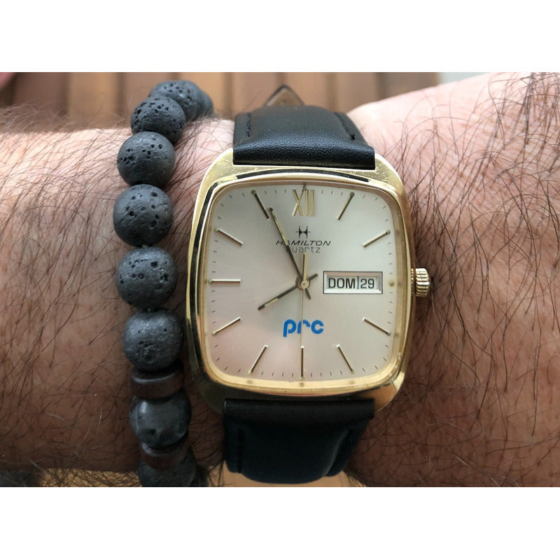Reloj Hamilton 9864 Vintage Hombre Batería Y Correa Nuevas