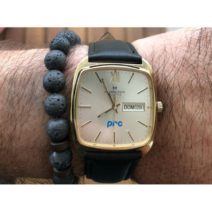 Reloj Hamilton 9864 Vintage Hombre Batería Y Correa Nuevas