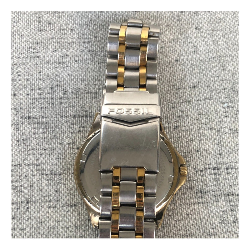 Reloj Fossil Blue Vintage Hombre Fondo Azul