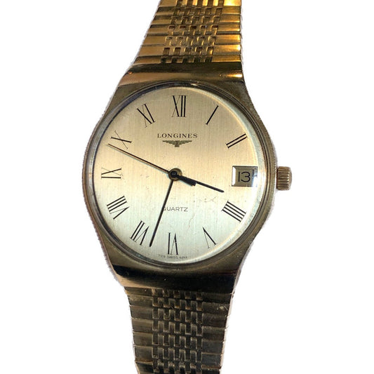Reloj Longines Quartz Hombre Inicio 80´s Máquina Suiza 35mm