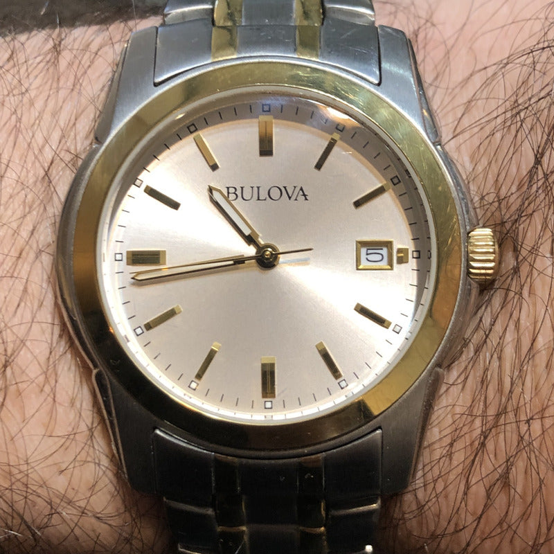Reloj Bulova Hombre Vintage 1999 Bicolor Sunburst Classic