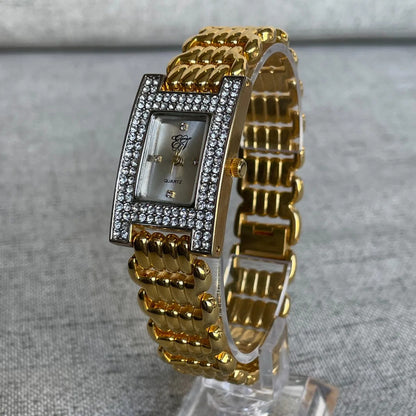 Reloj Joya Elizabeth Taylor Mujer Pavé Años 2000s Cristales