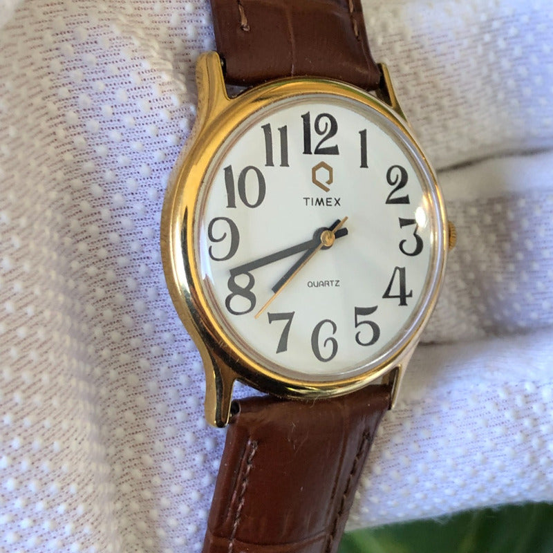 Reloj Timex Vintage Q Quartz Hombre Año 1987 Súper Escaso