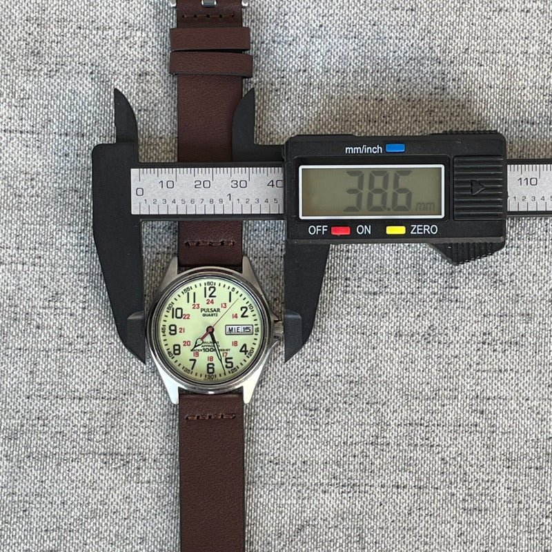 Pulsar By Seiko Hombre1996 Railroad Approved Lume Completo