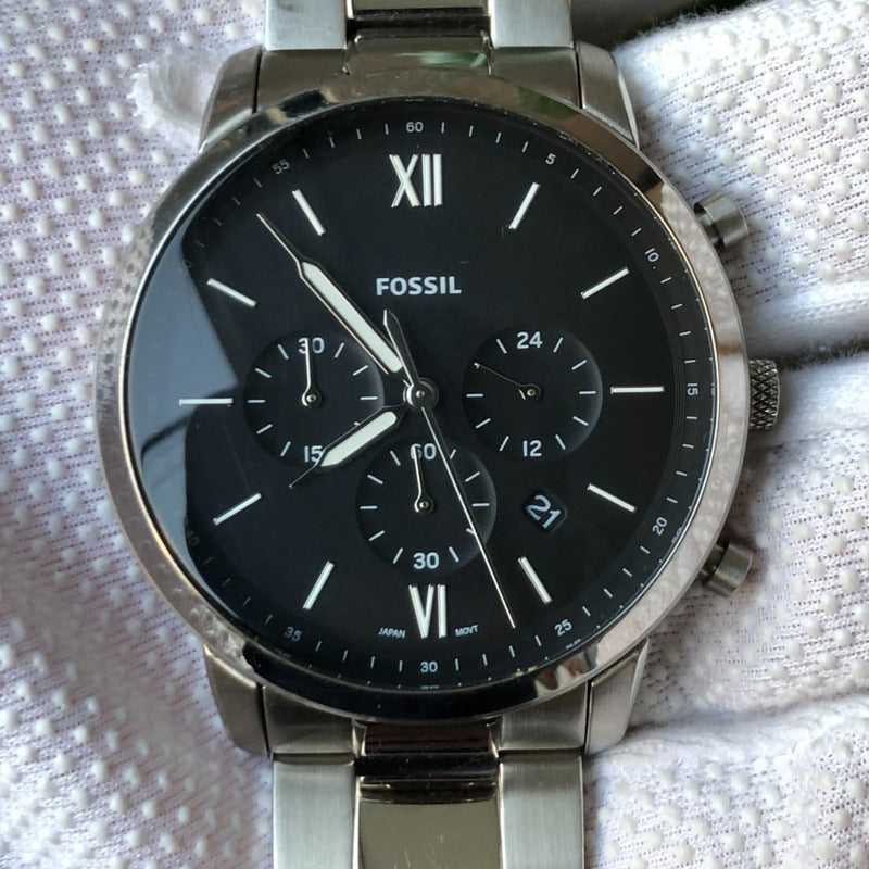 Reloj Fossil Hombre Año 2018 Cronógrafo Neutra  Acero Negro