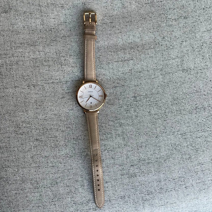 Reloj Fossil Mujer Jacqueline Rose Gold Año 2016 Cuero Fecha