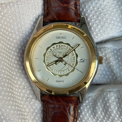 Reloj Seiko University Of Pennsylvania Hombre 1988 Pulsera Original