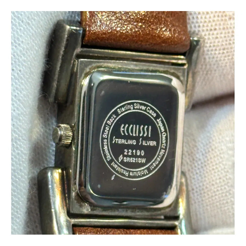 Reloj De Plata 925 Ecclissi Mujer Años 2000´s Minimalist