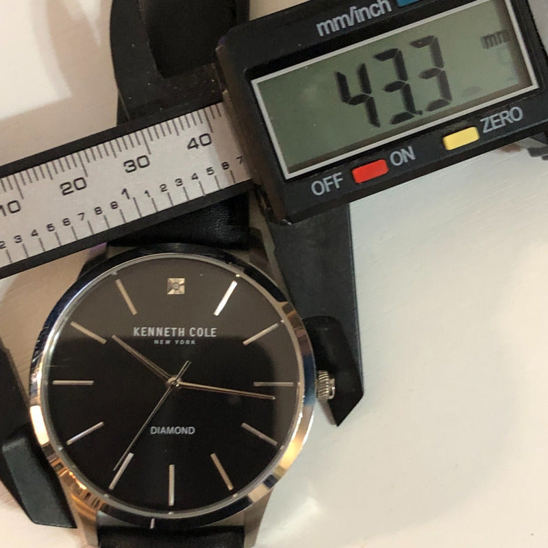 Reloj Kenneth Cole Hombre Año 2015 Diamond Negro