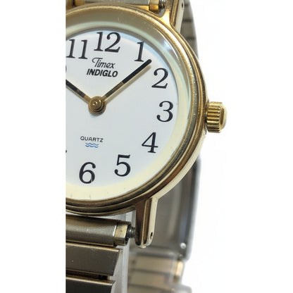 Reloj Timex Mujer Vintage Año 1998 Indiglo A Las 8 Dorado