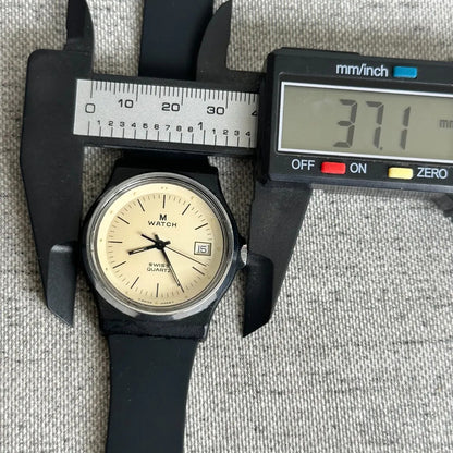 Reloj Mondaine Swiss Quartz Hombre Año 1989 Minimalista Raro
