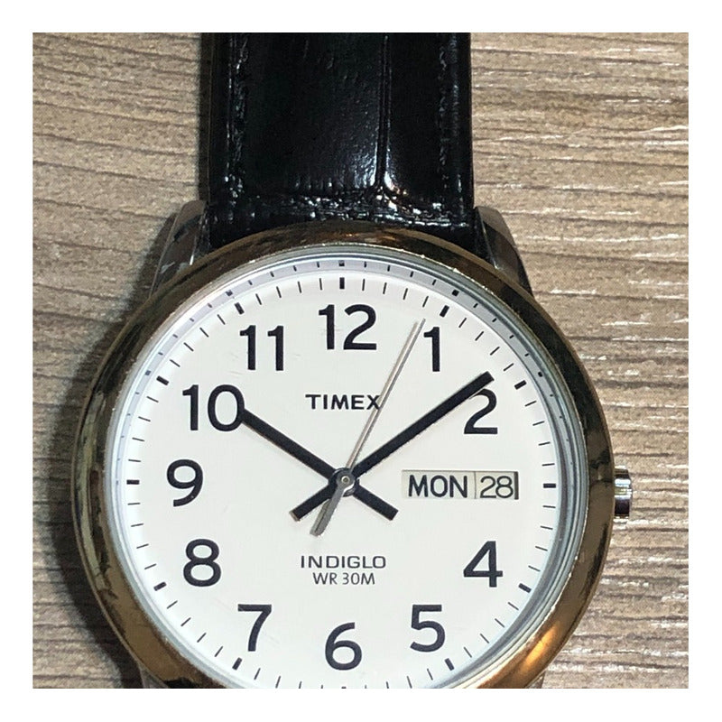 Timex Easy Reader Indiglo Hombre 36mm Año2010 Dial Iluminado