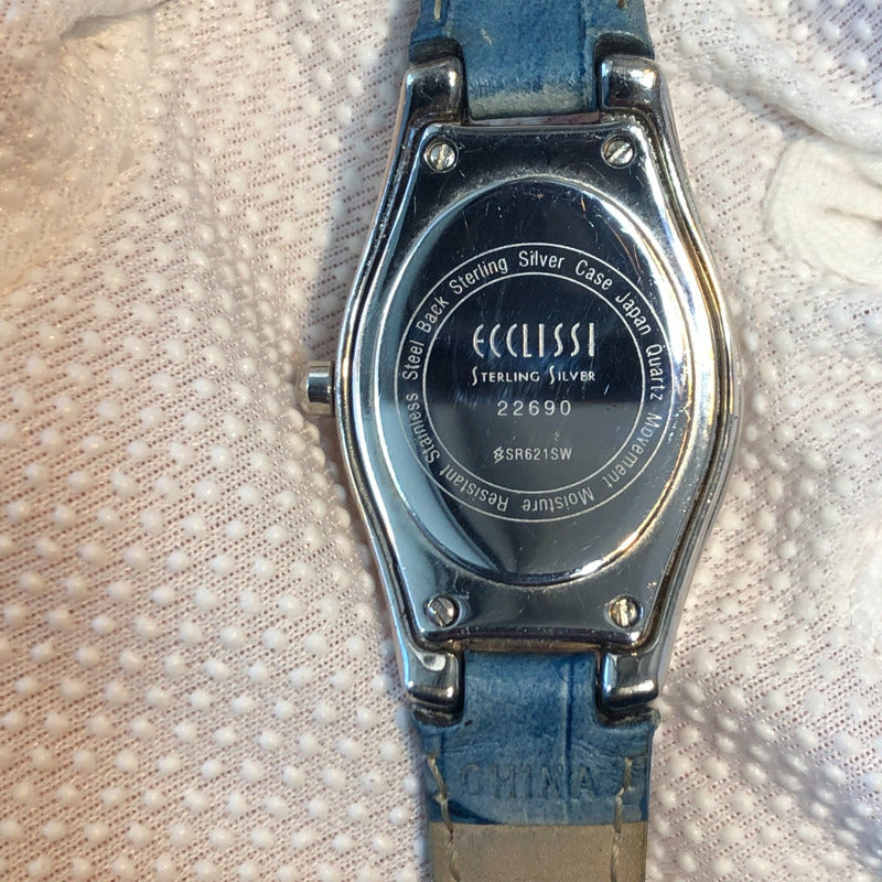 Reloj De Plata 925 Ecclissi Mujer Dial Madreperla Año 2004