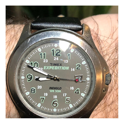 Reloj Timex Expedition Indiglo Verde Oscuro Hombre Años 2000