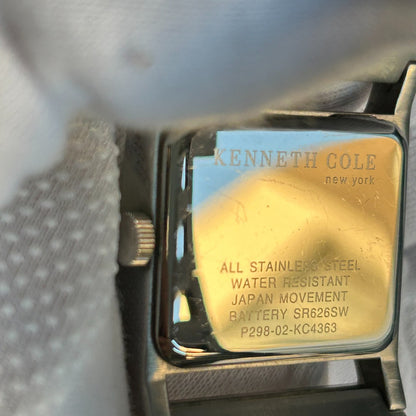 Reloj Kenneth Cole Mujer Año 2004 Acero Rectangular Cut-out