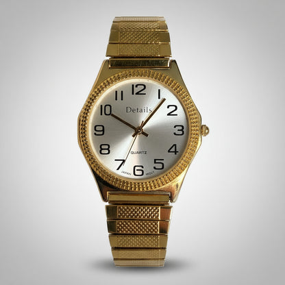 Reloj Details Hombre Año 2003 Dial Sunburst Correa Expandible