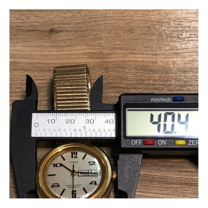 Timex Automático 1976 Hombre Dos Calendarios Pulsera Speidel
