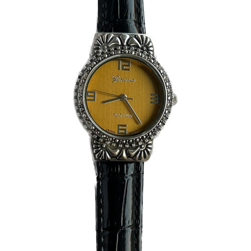 Reloj Geneva Platinum Mujer 2005 Dorado Honey-gold Vintage