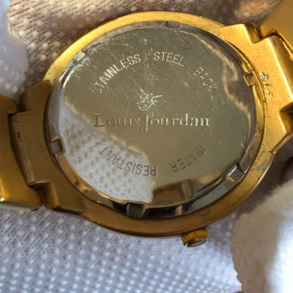 Reloj Louis Jourdan Hombre Cuarzo Ana/digital Vintage 1997 Dorado