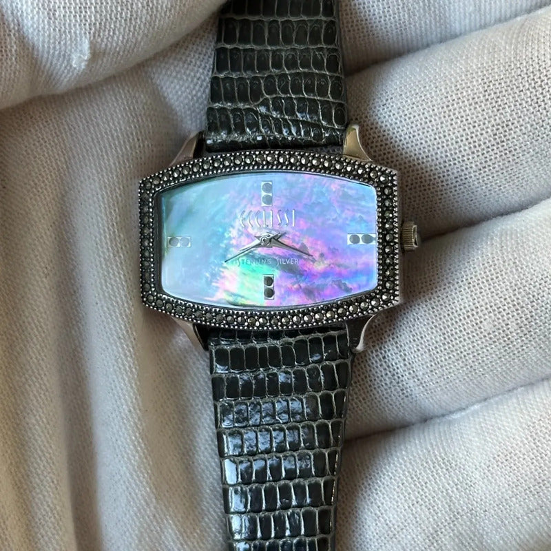 Reloj Ecclissi Nuevo Mujer 2000´s De Plata Nácar Policromático Raro