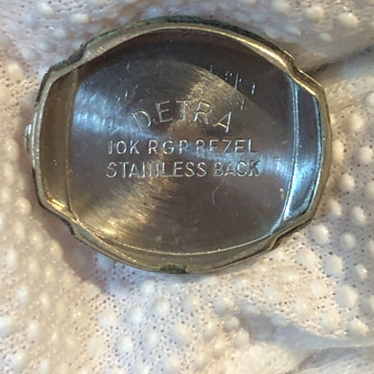 Reloj Monarch Deluxe Mujer Vintage 1950 Mecánico Bisel Oro Rolled10k