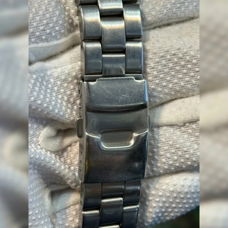 Reloj Fossil Kaleido Illinois Hombre 1998 Dial Óptico Azul Raro