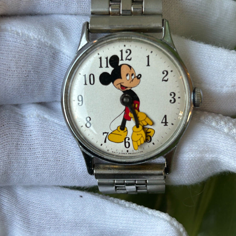 Reloj Timex Unisex Año 1969 Mickey Mecánico Rareza Histórica