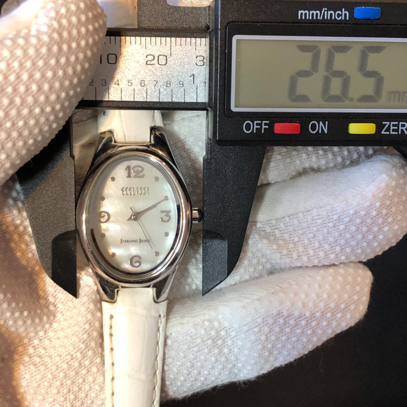 Reloj Ecclissi Plata 925 Mujer Año 2001 Oval Madreperla