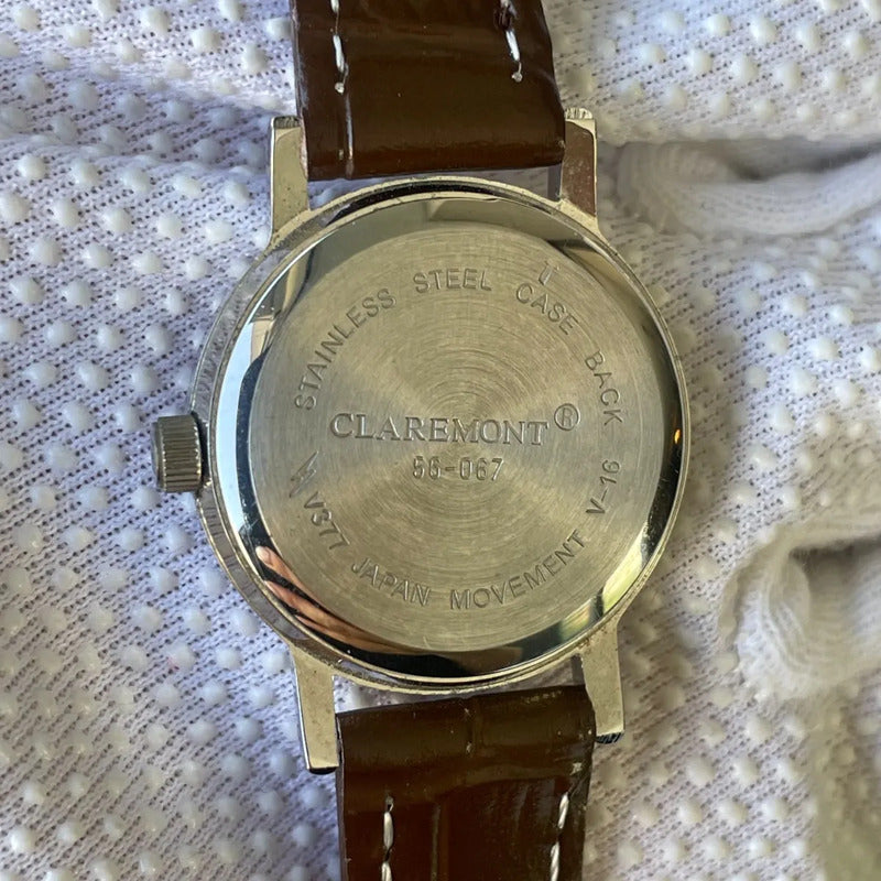 Reloj Claremont Mujer Dial Celeste Máq.japonesa 2000s Único