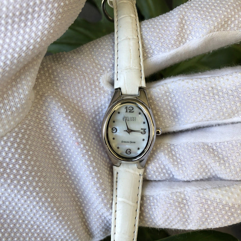 Reloj Ecclissi Plata 925 Mujer Año 2001 Oval Madreperla