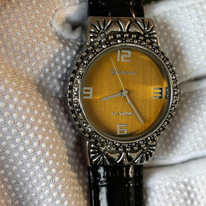 Reloj Geneva Platinum Mujer 2005 Dorado Honey-gold Vintage