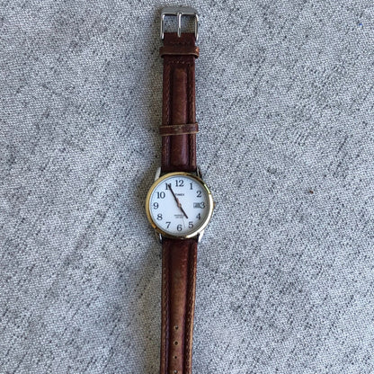 Reloj Timex Clásico Indiglo Hombre Año 2009 Fecha Correa Original