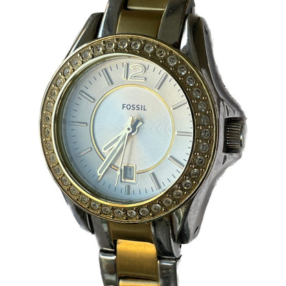 Reloj Fossil Mujer Año 2011 Two Tone Cristales Riley Mini