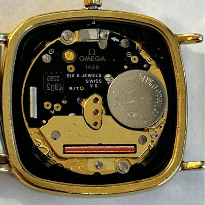 Reloj Omega Hombre Vintage 1991 De Ville Sirte Oil Oro 20mic