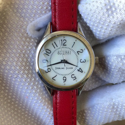 Reloj Ecclissi Mujer Plata 925 Año 2005 Madreperla 30mm