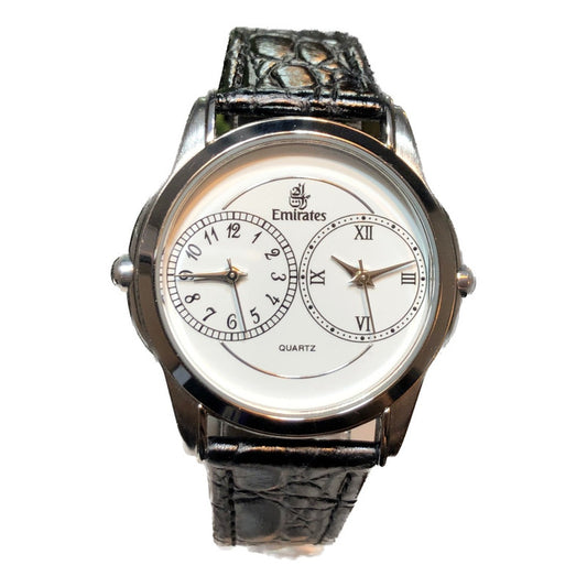 Reloj Emirates Conmemorativo Vintage Unisex Doble Zona Hora