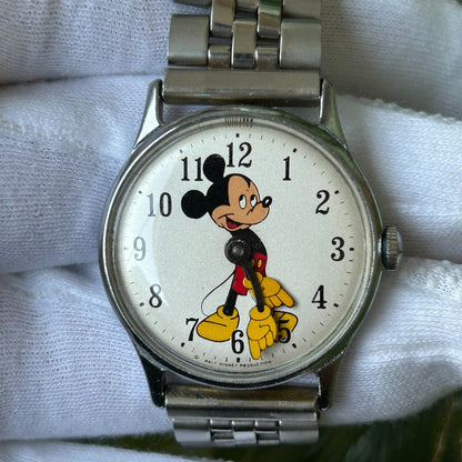 Reloj Timex Unisex Año 1969 Mickey Mecánico Rareza Histórica