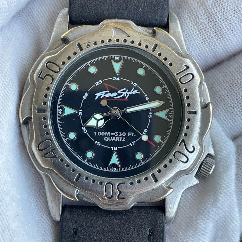 Reloj Freestyle Hombre Años 90´s Diver Surf Azul Escaso