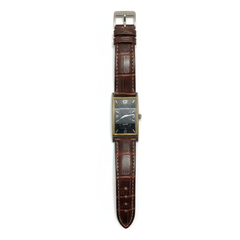 Reloj Perry Ellis Mujer Vintage Año 1999 Rectangular Dorado