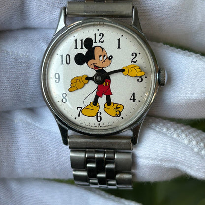 Reloj Timex Unisex Año 1969 Mickey Mecánico Rareza Histórica