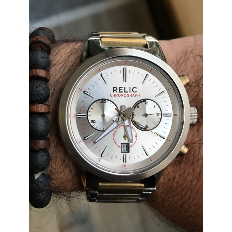 Reloj Relic Vintage Chronograph Hombre Como Nuevo