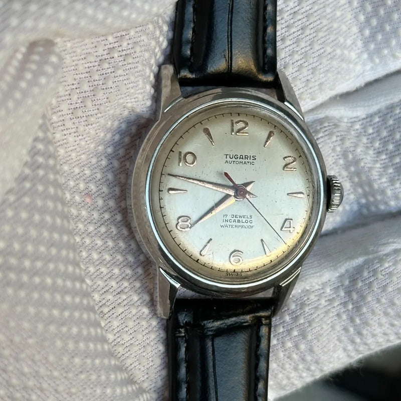 Reloj Tugaris Automático Hombre 1952 Incabloc Suizo Compacto