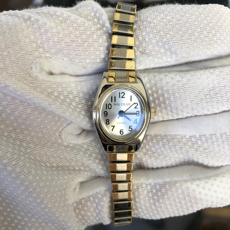 Reloj Waltham Mujer Año1996 Quartz Pulsera Expandible Nuevo