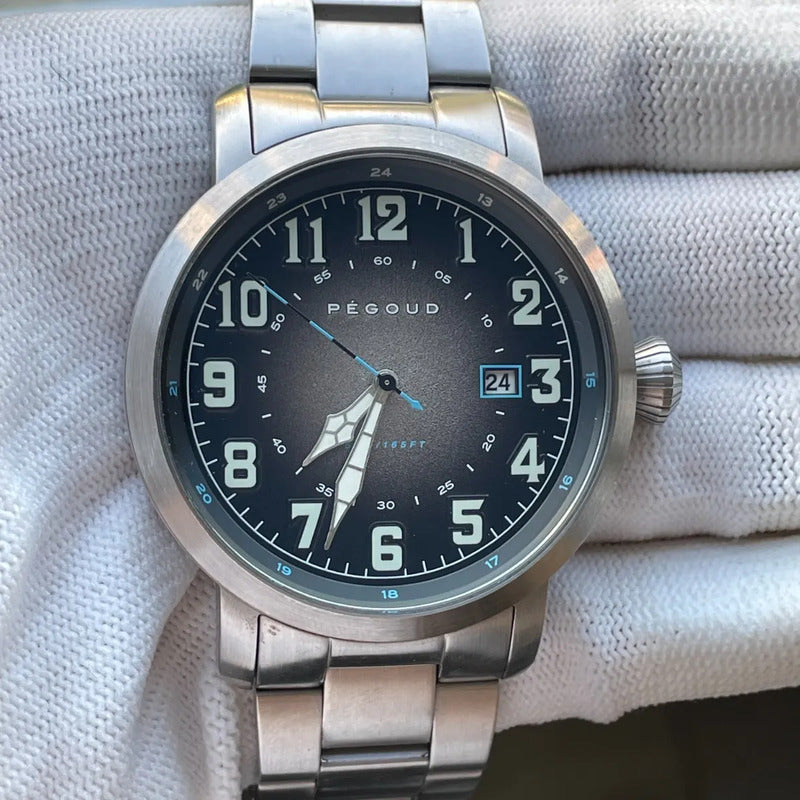 Reloj Pégoud Aviador Francés Hombre 44mm Dial Degradé 2000´s Escaso