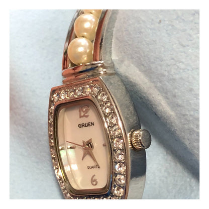 Reloj Gruen Mujer Dial Madreperla Neovintage Inicios De 2000