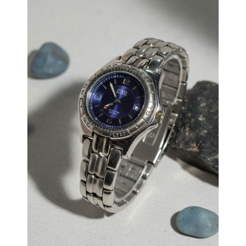 Reloj Guess Mujer Vintage Fines Años 90´s Dial Azul Metálico