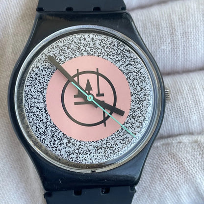 Reloj Swatch Hombre 1987 Mackintosh Gb116 Artegráfico Raro